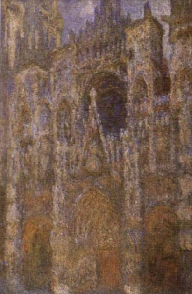 Claude Monet Rouen Cathedral in the morning china oil painting image